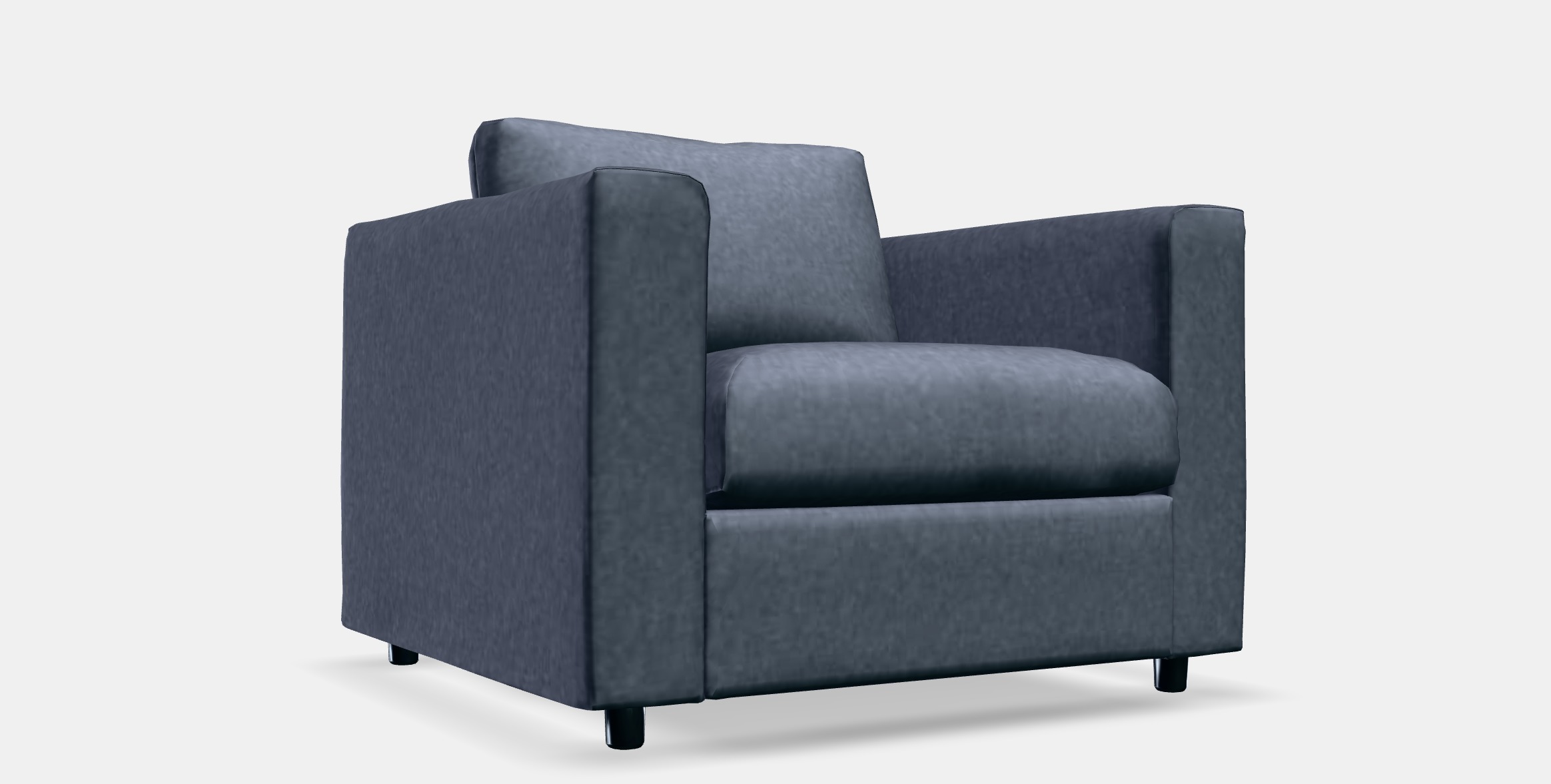 VIMLE Armchair Low-poly 3D model_8