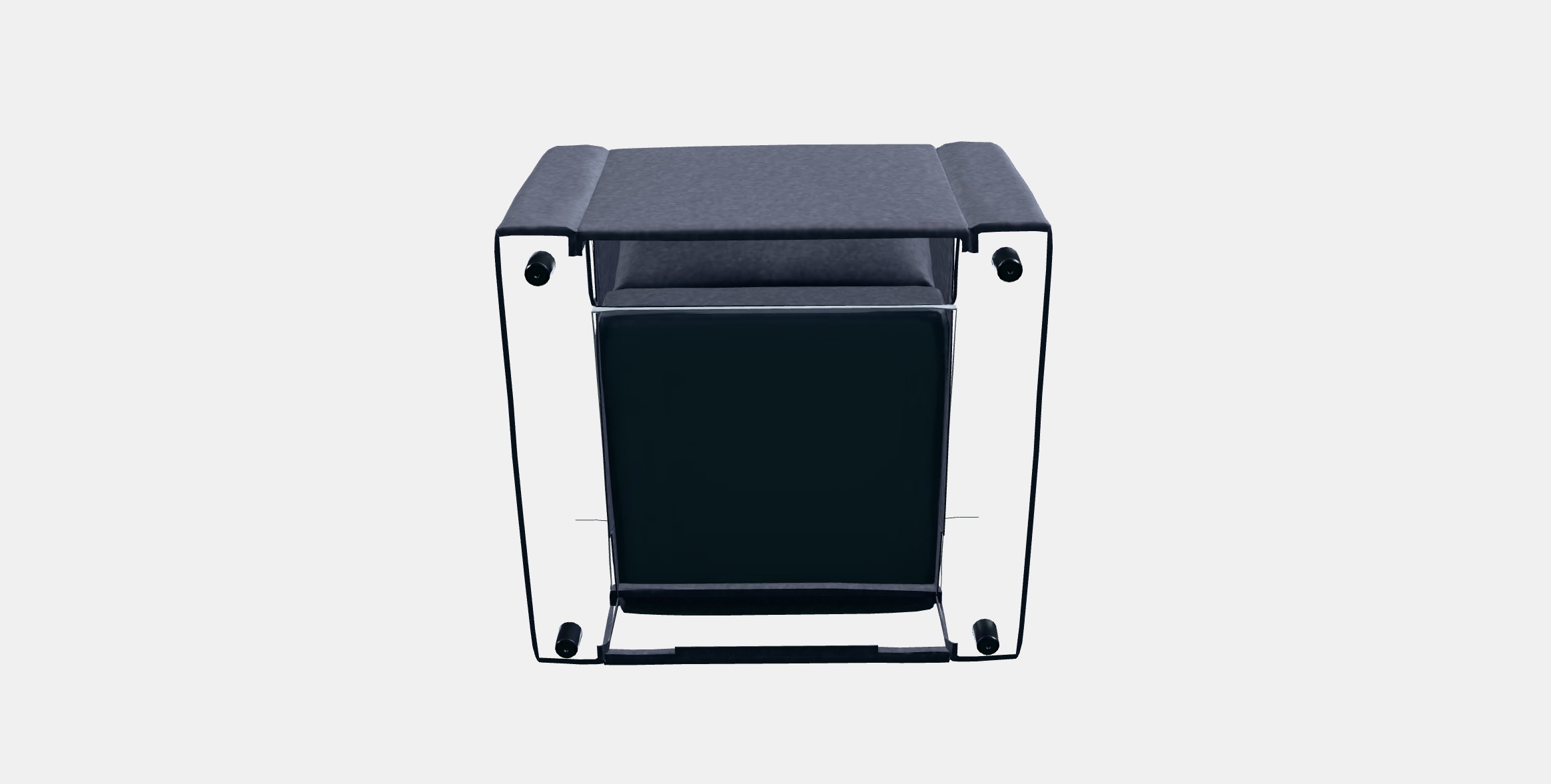 VIMLE Armchair Low-poly 3D model_4