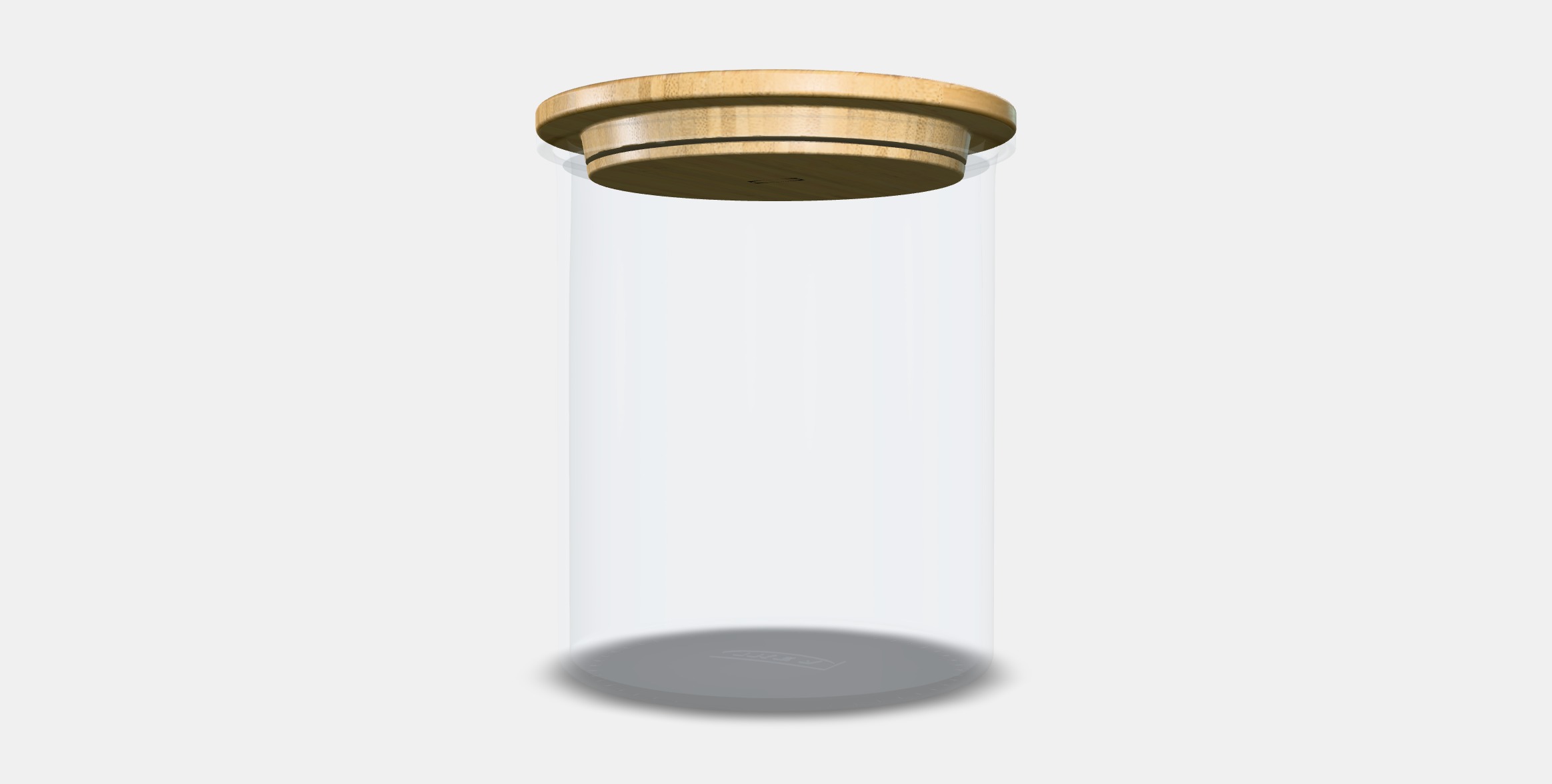 IKEA 365 Jar with lid Low-poly 3D model_3