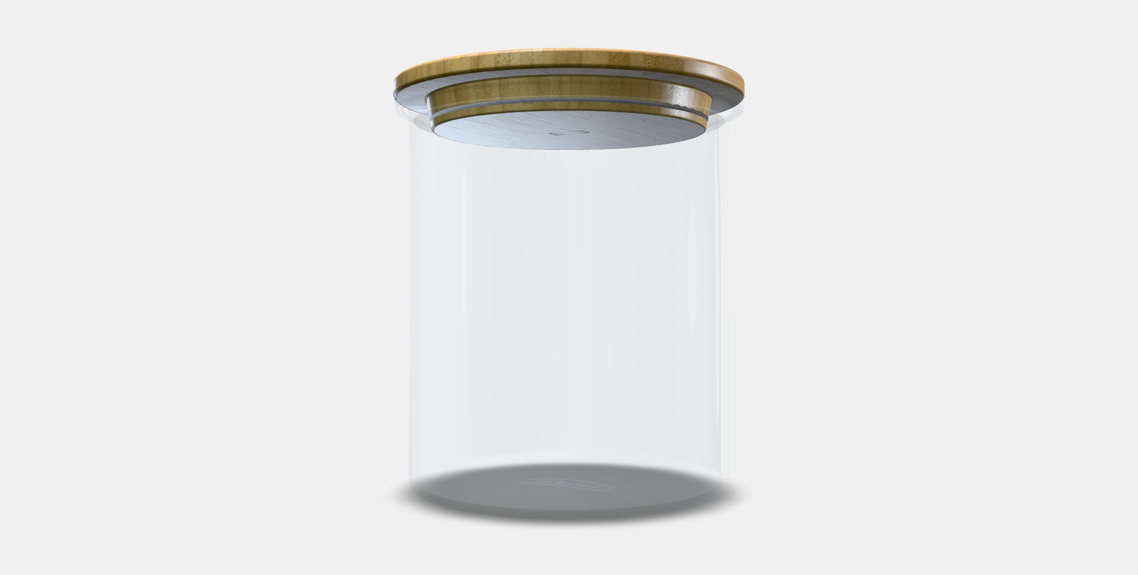 IKEA 365 Jar with lid Low-poly 3D model_12
