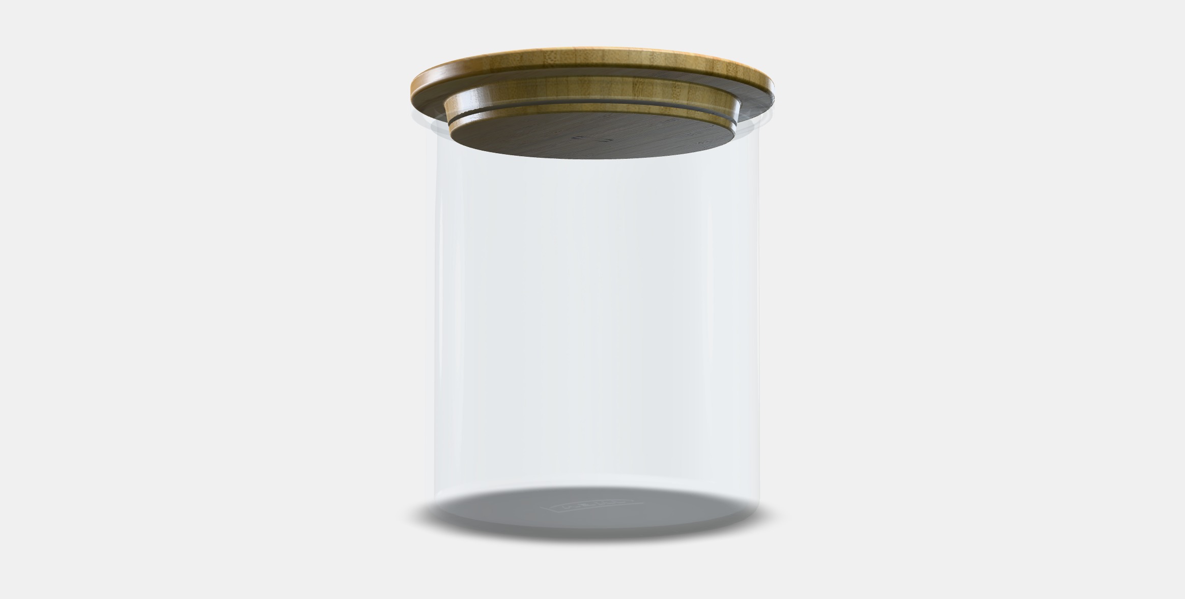 IKEA 365 Jar with lid Low-poly 3D model_2
