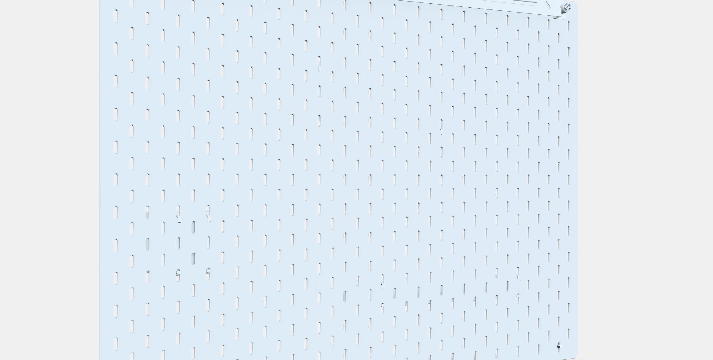 SKADIS Pegboard combination 3 Low-poly 3D model_2