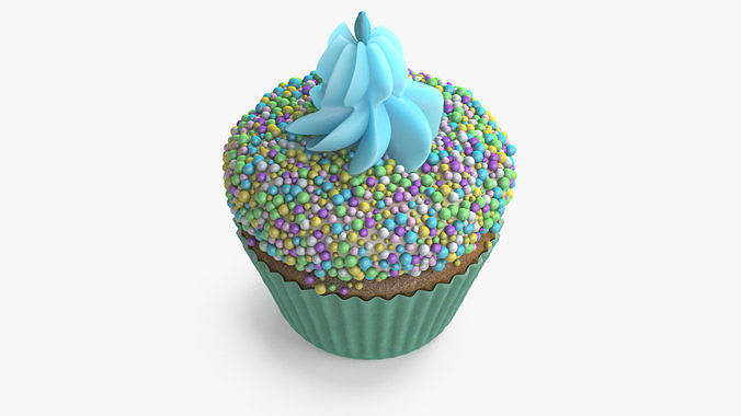 Cream Cupcake 3D model 5
