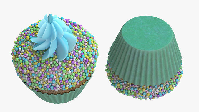 Cream Cupcake 3D model 7