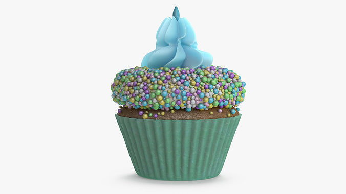 Cream Cupcake 3D model 6