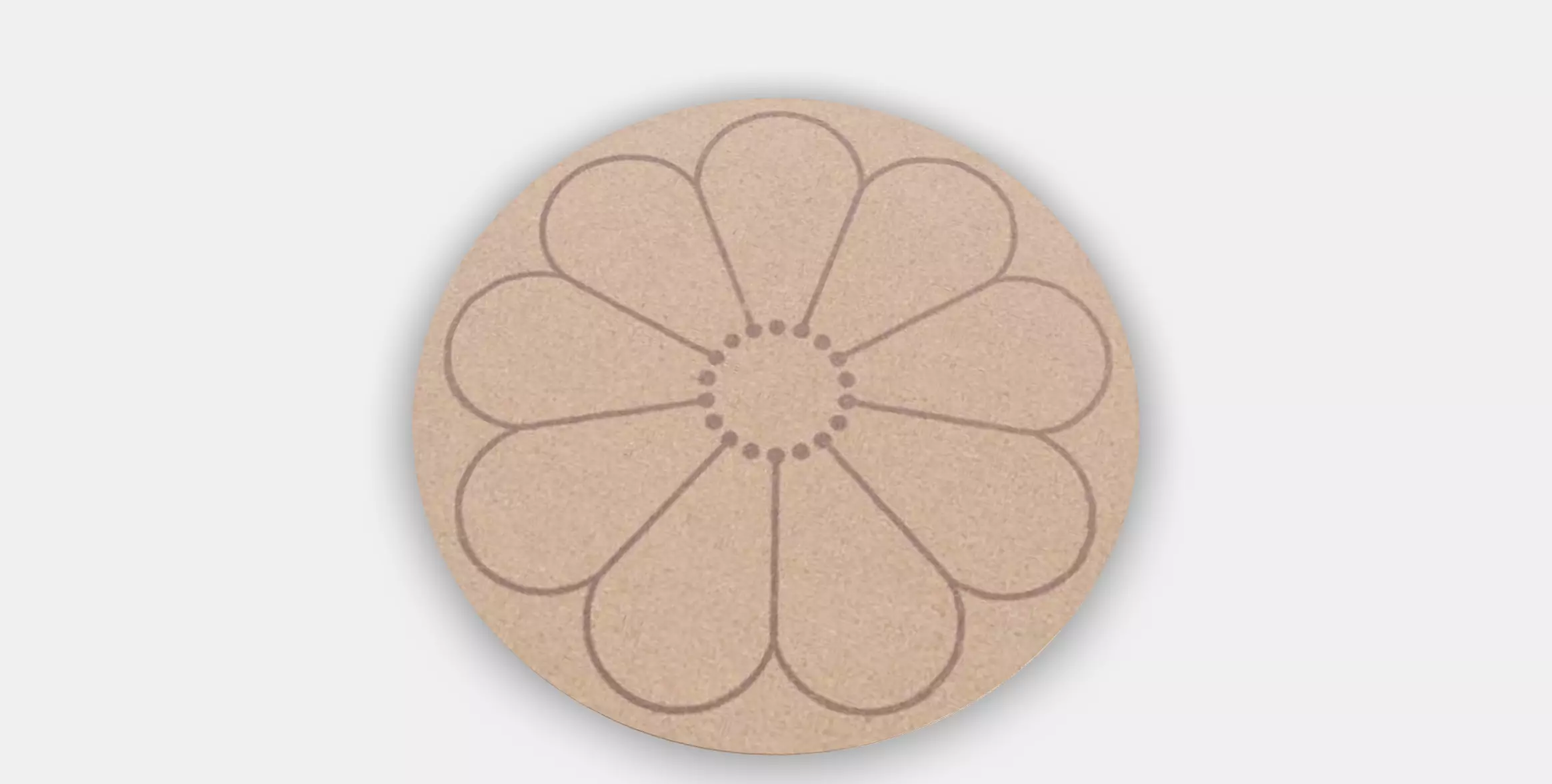 SVARTVIDE Place mat Low-poly 3D model_0