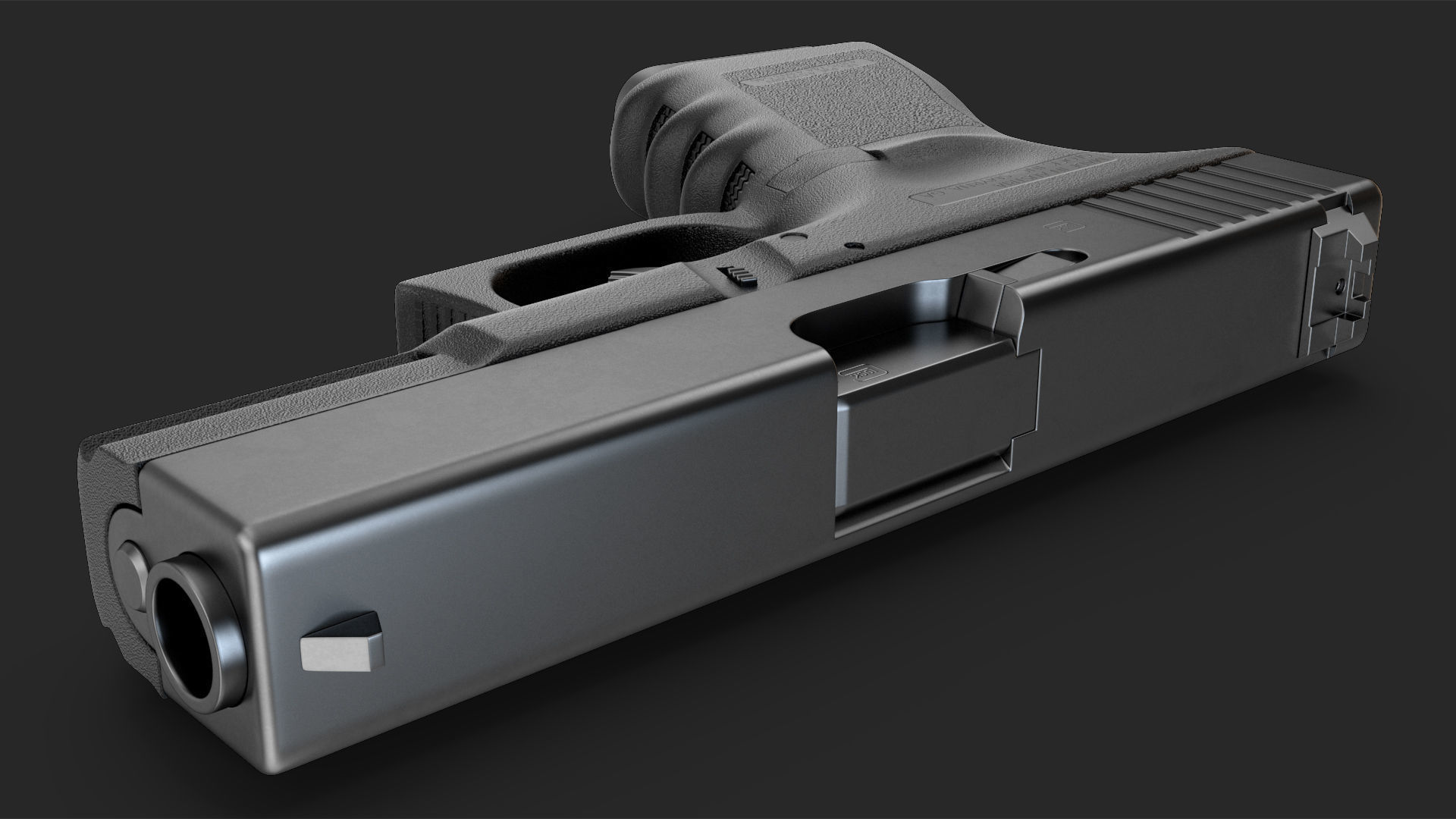 Glock G19 9mm Pistol 3D model_11