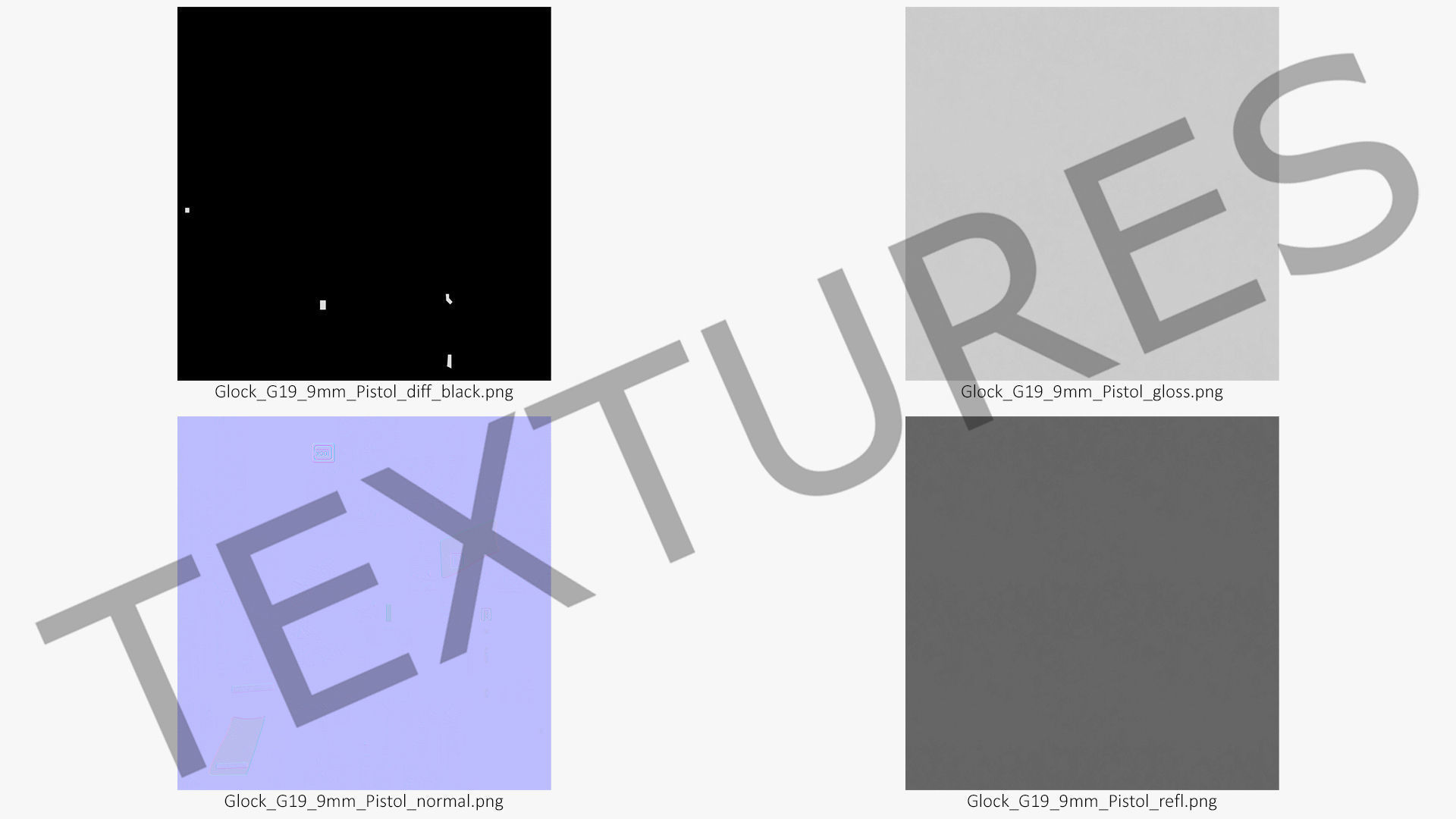 Glock G19 9mm Pistol 3D model_20