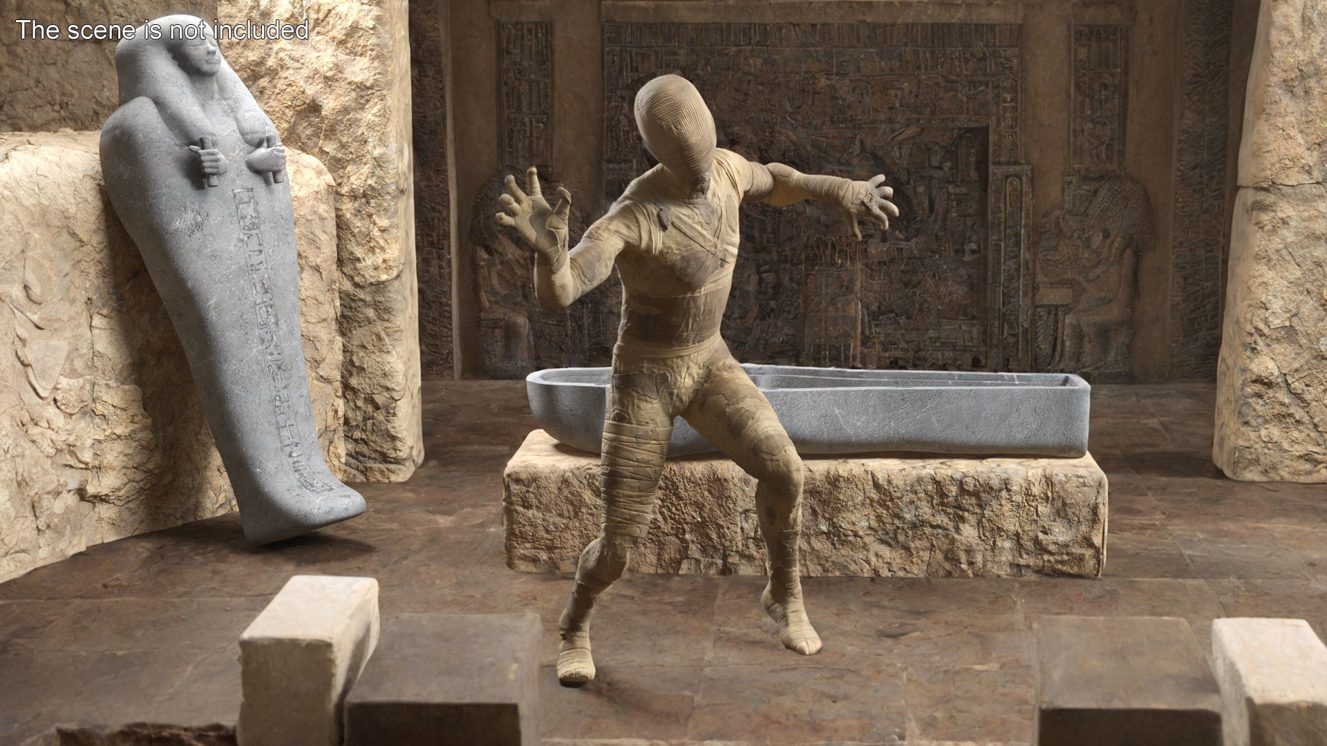 Mummy Rigged for Cinema 4D 3D model