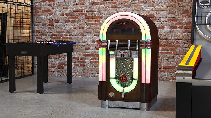 American Vintage Jukebox Wurlitzer 3D model