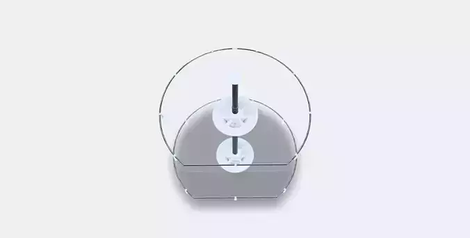 UTRUSTA Wall corner cabinet carousel Low-poly 3D model
