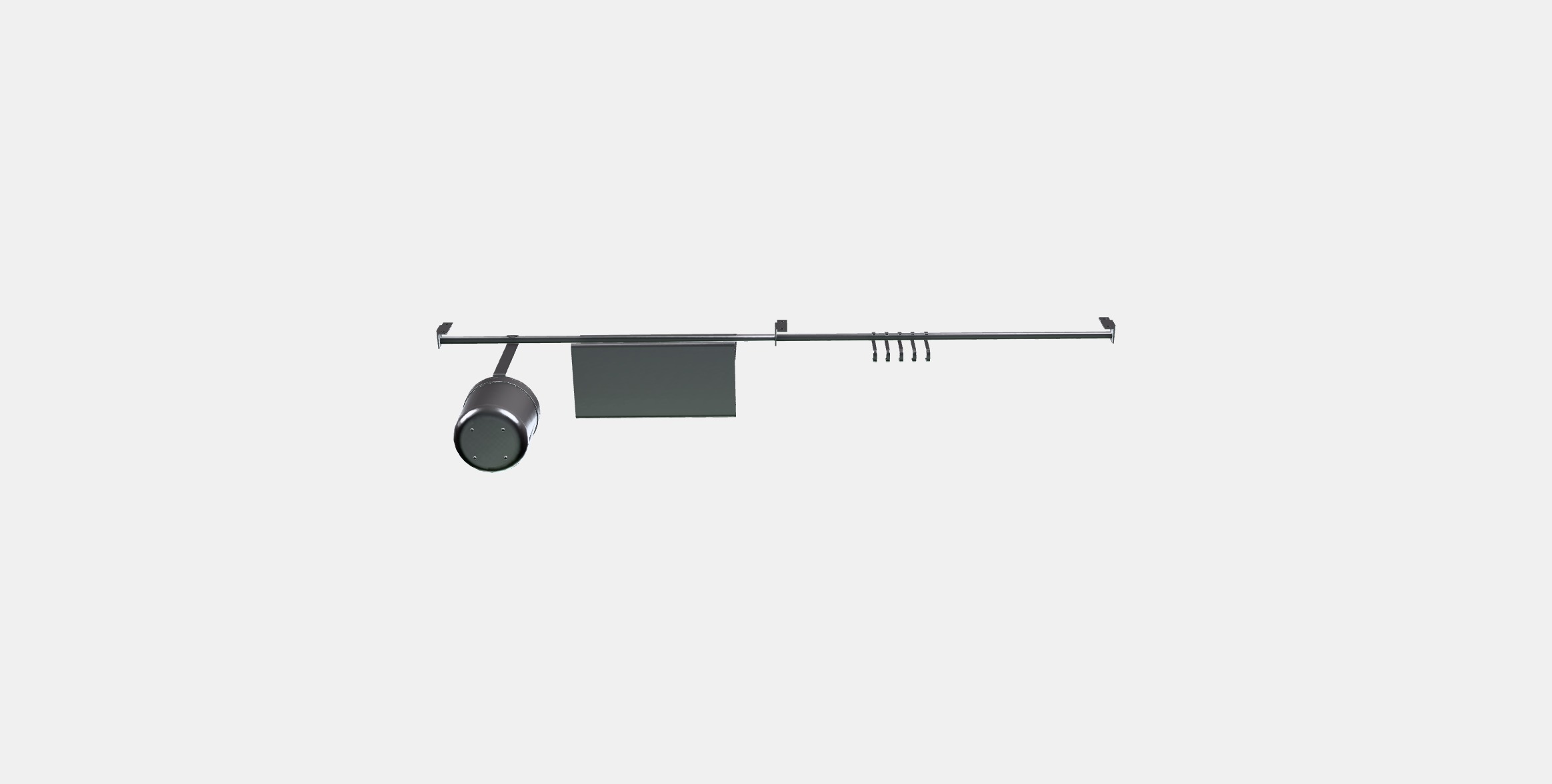 KUNGSFORS Rails w hooks tblt standcontainer Low-poly 3D model_7