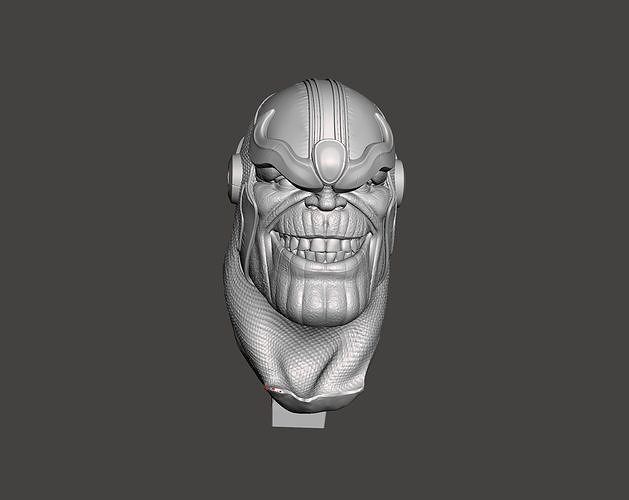 thanos 3d bust model with base ready for printing 3D print model