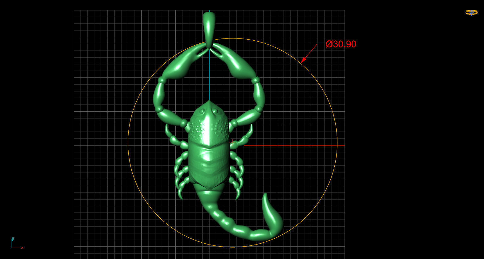 Zodiac Scorpio 3D print model_23