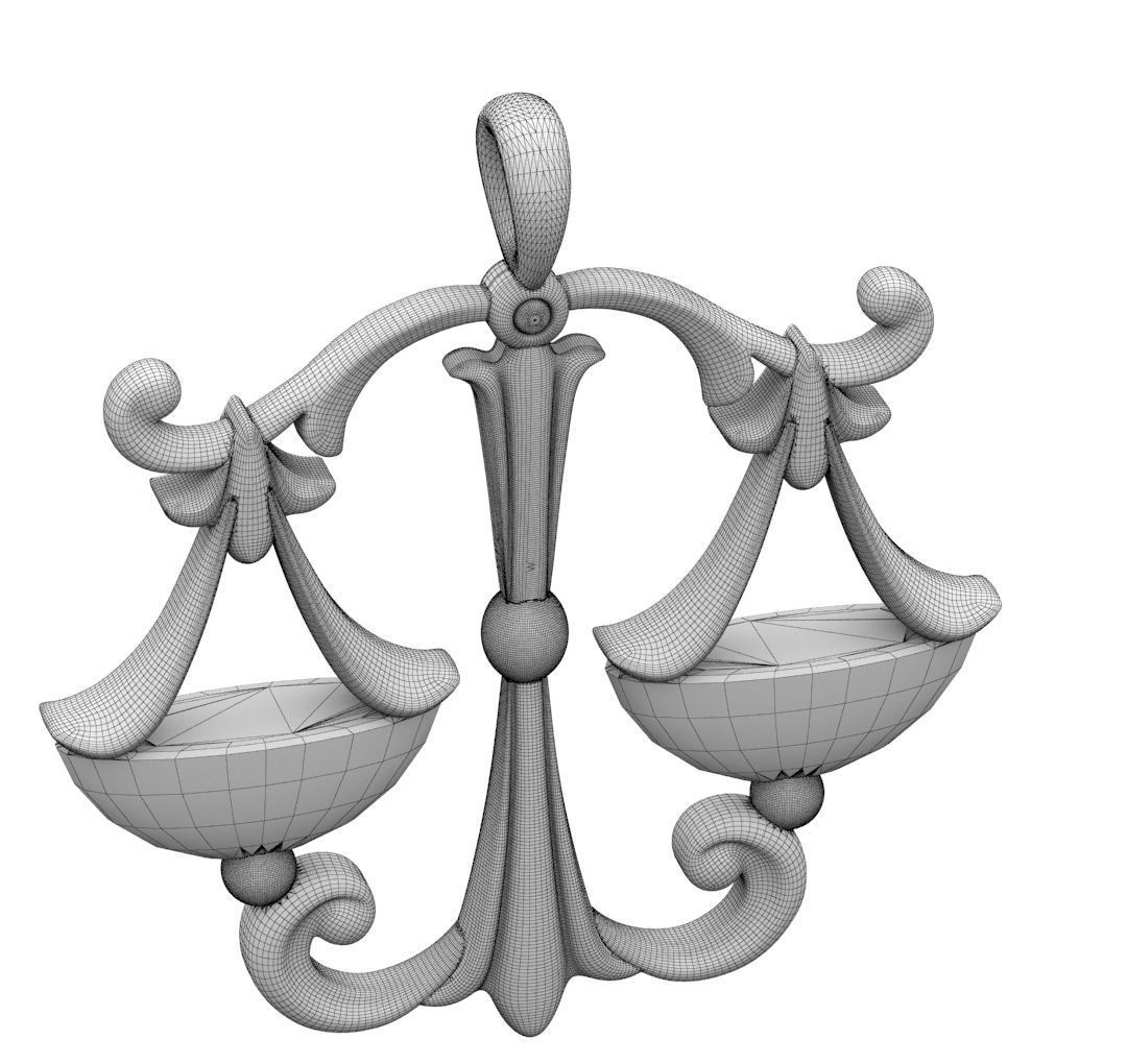 Zodiac Libra 3D print model_33