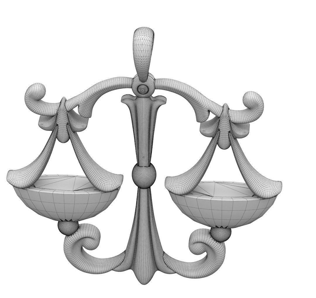 Zodiac Libra 3D print model_34