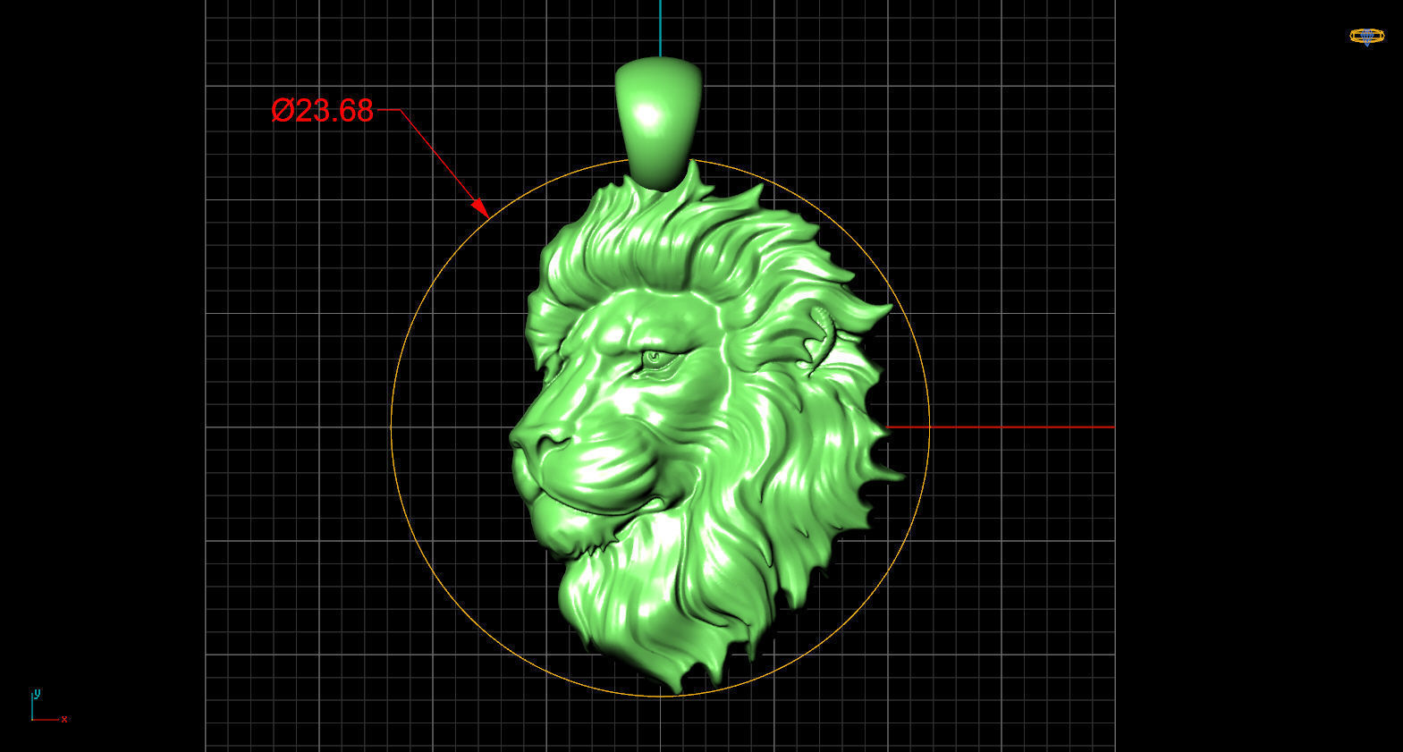 Zodiac Leo 3D print model_23