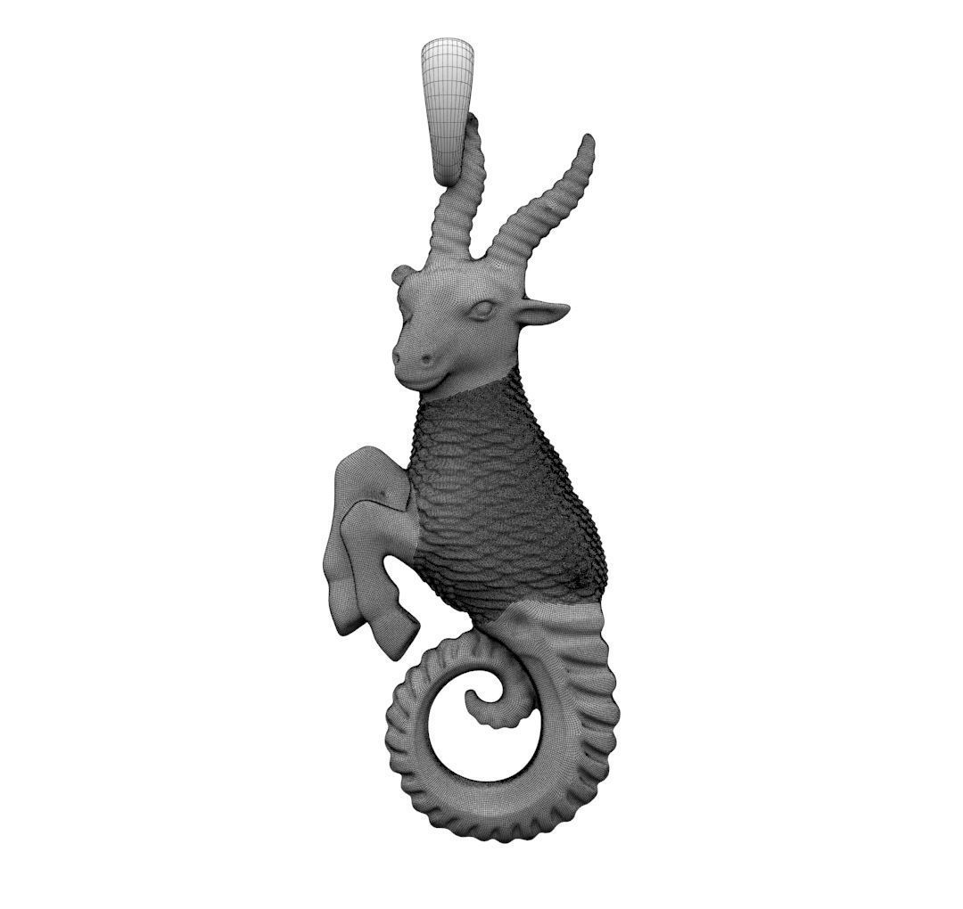 Zodiac Capricorn 3D print model_3