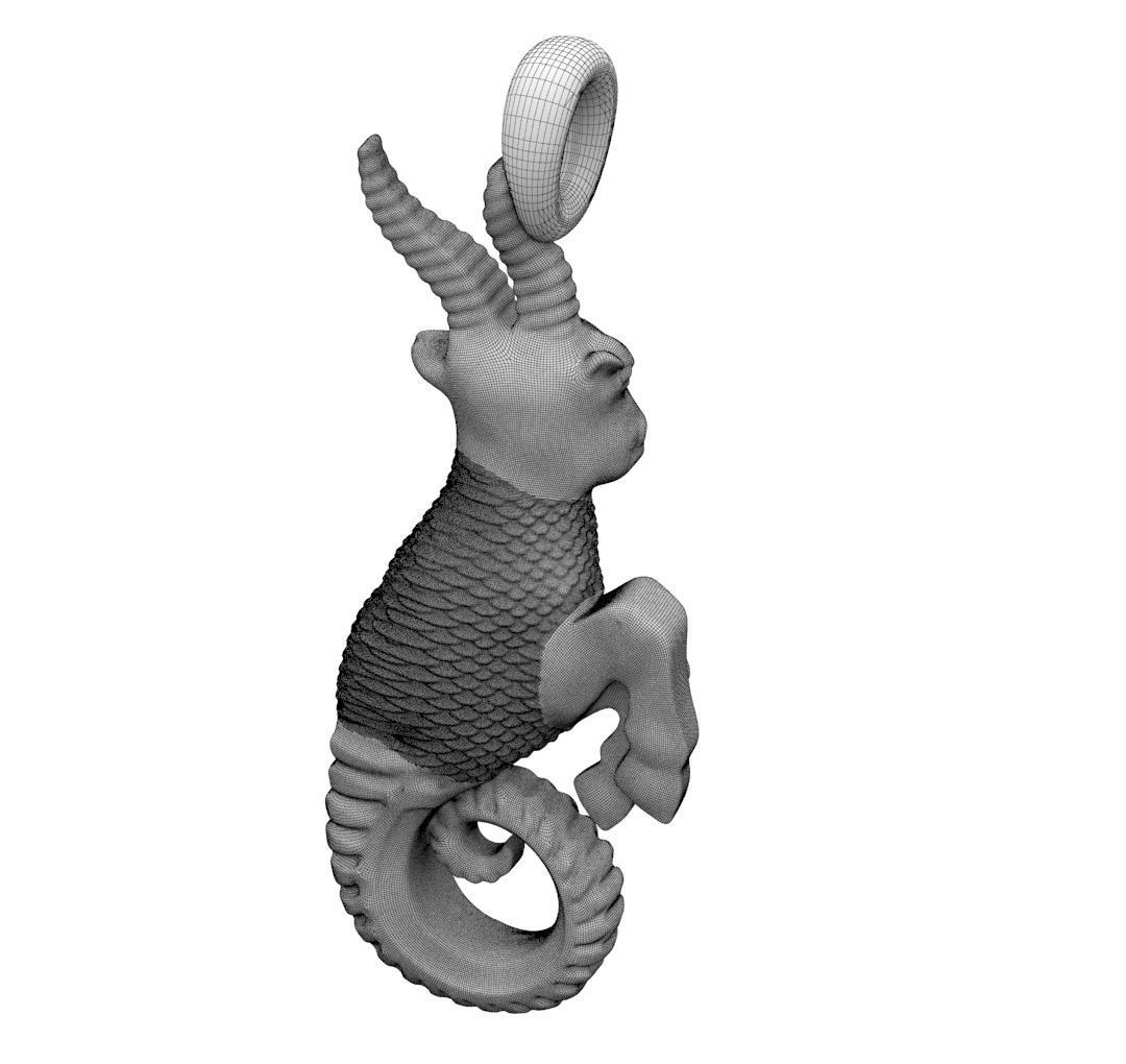 Zodiac Capricorn 3D print model_36