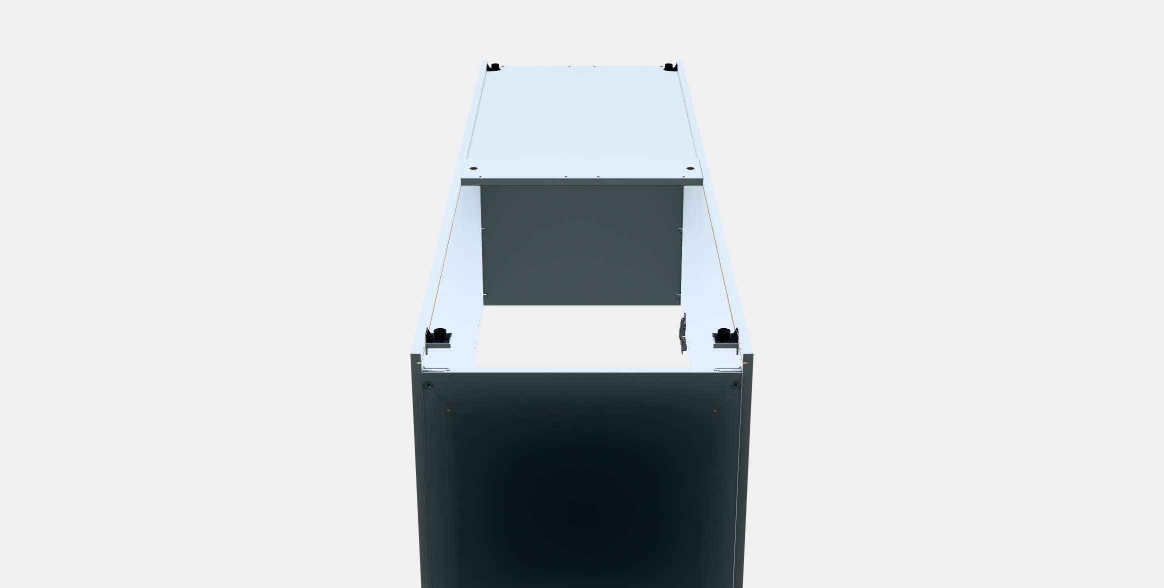 ENHET High cabinet for fridge-freezer Low-poly 3D model_8