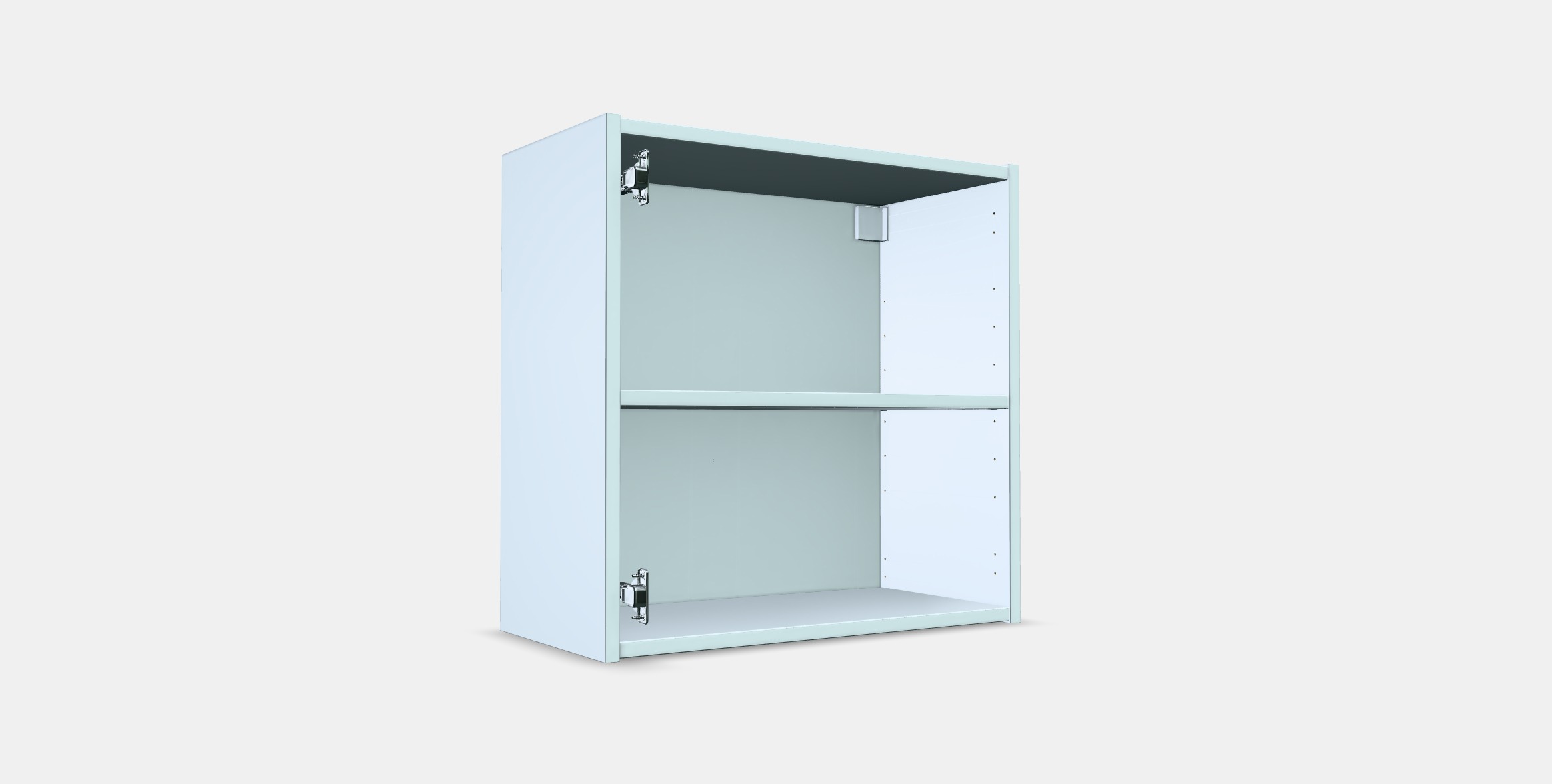 ENHET Wall cb w 1 shelf Low-poly 3D model_4