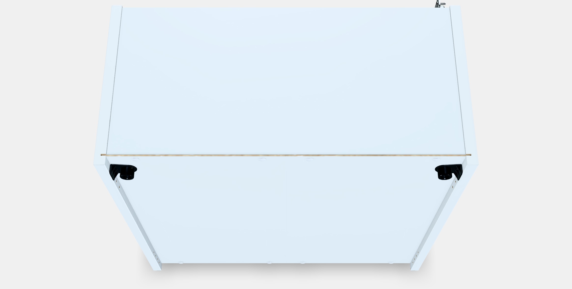 ENHET Wall cb w 1 shelf Low-poly 3D model_3