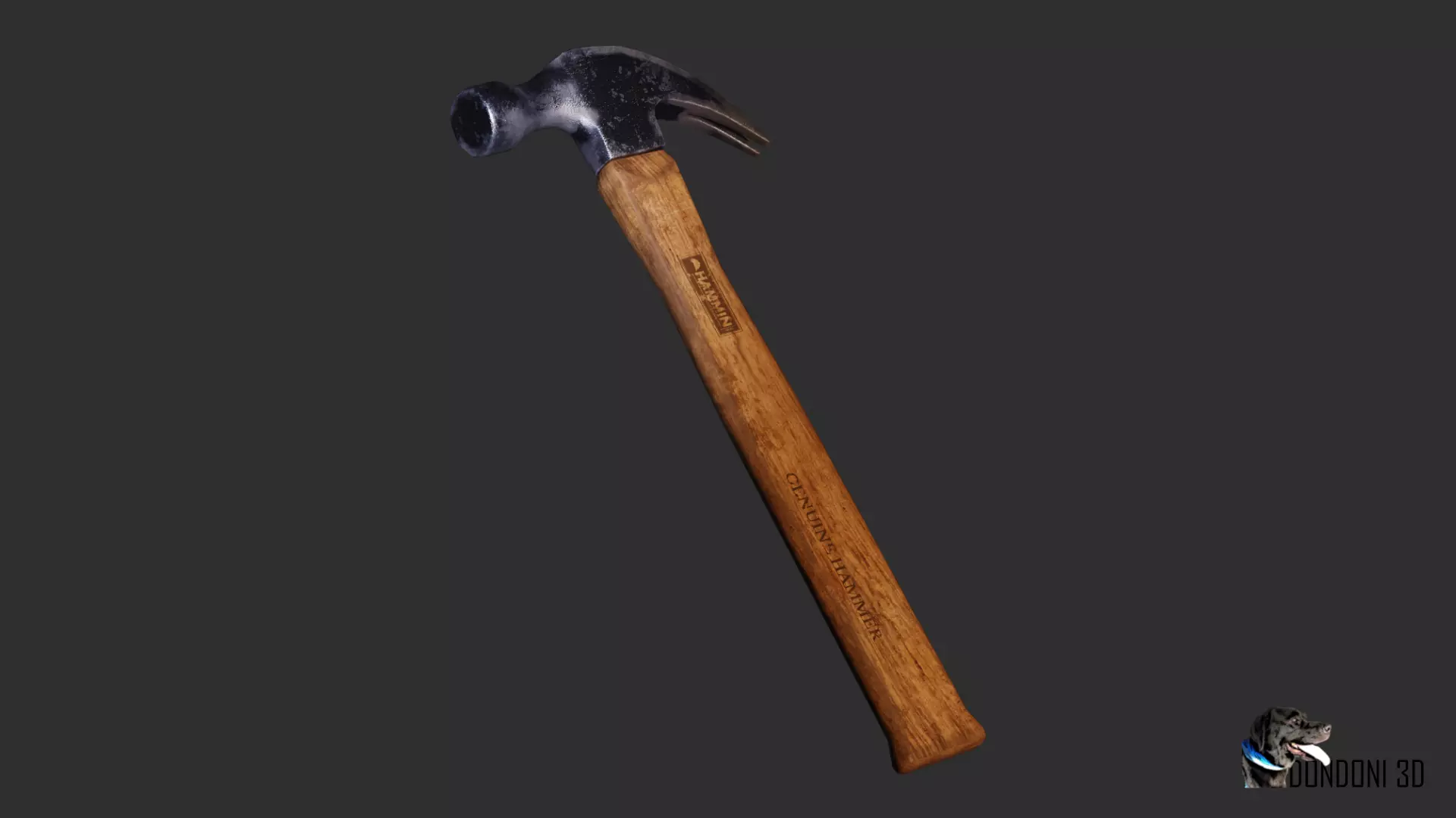 Claw Hammer Game Ready 3D Asset Low-poly 3D model