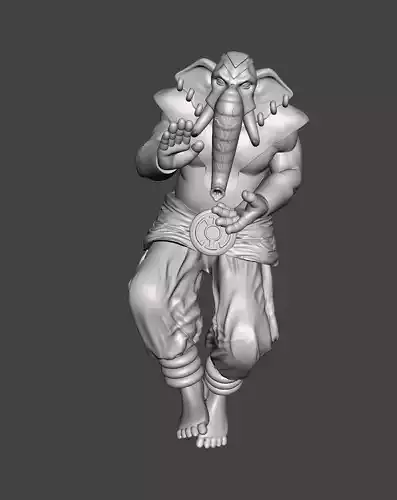 Wrath 3d model with base ready for 3d printing STL 