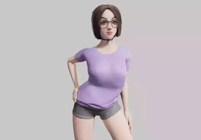 stylized cute Woman V33839 