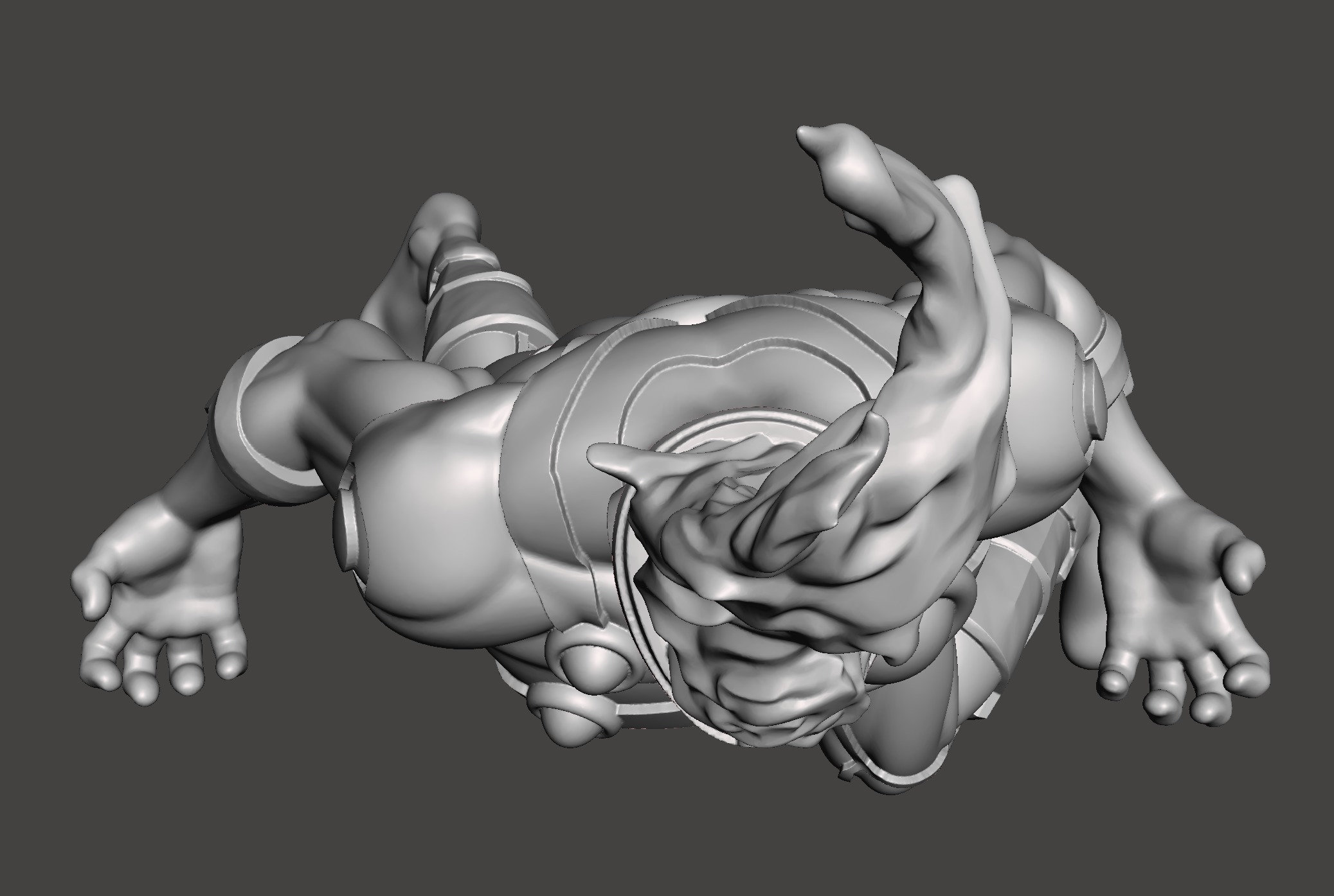 firestorm 3d model with base ready for 3d printing STL  3D print model_5