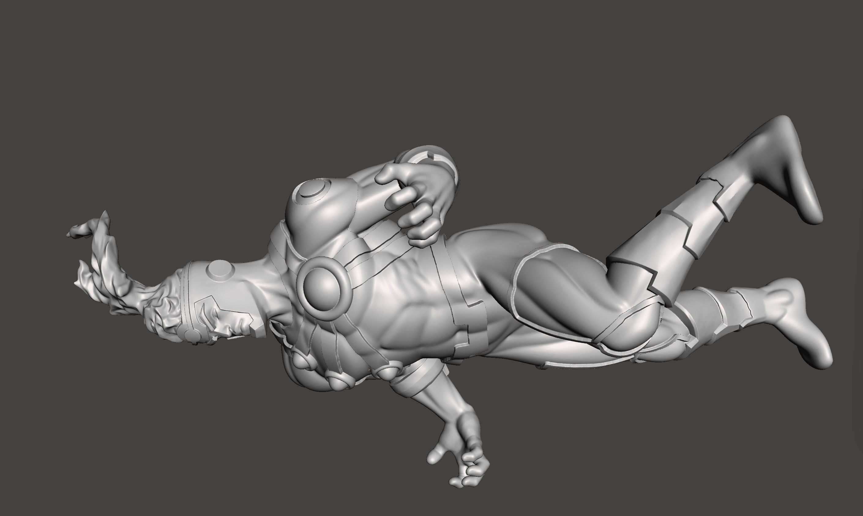firestorm 3d model with base ready for 3d printing STL  3D print model_1