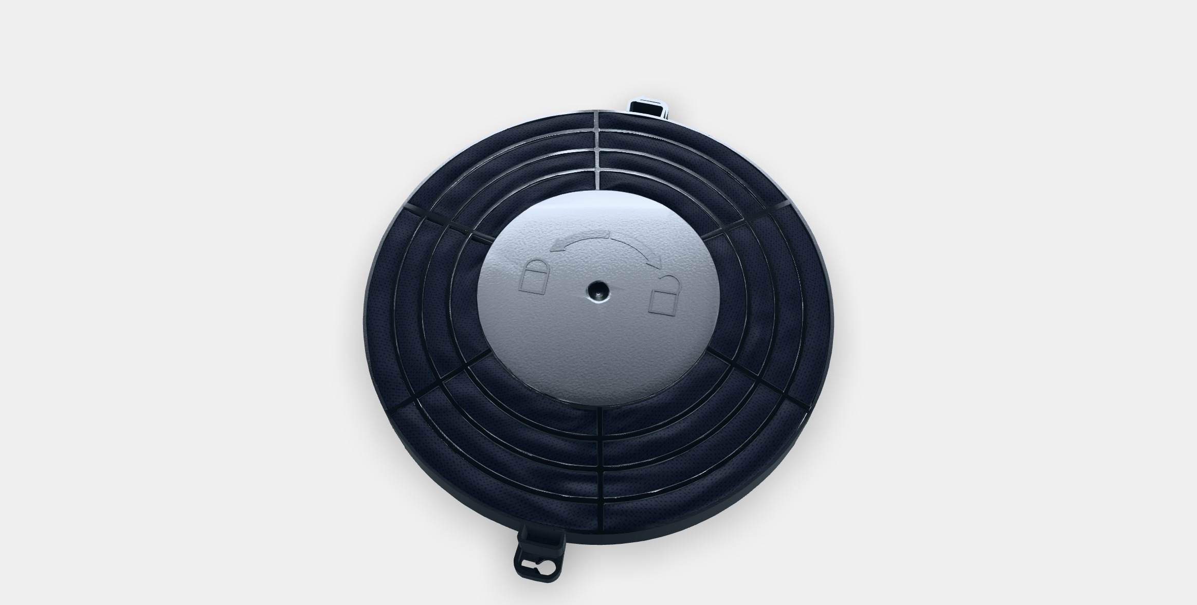 NYTTIG FIL 900 Charcoal filter Low-poly 3D model_5