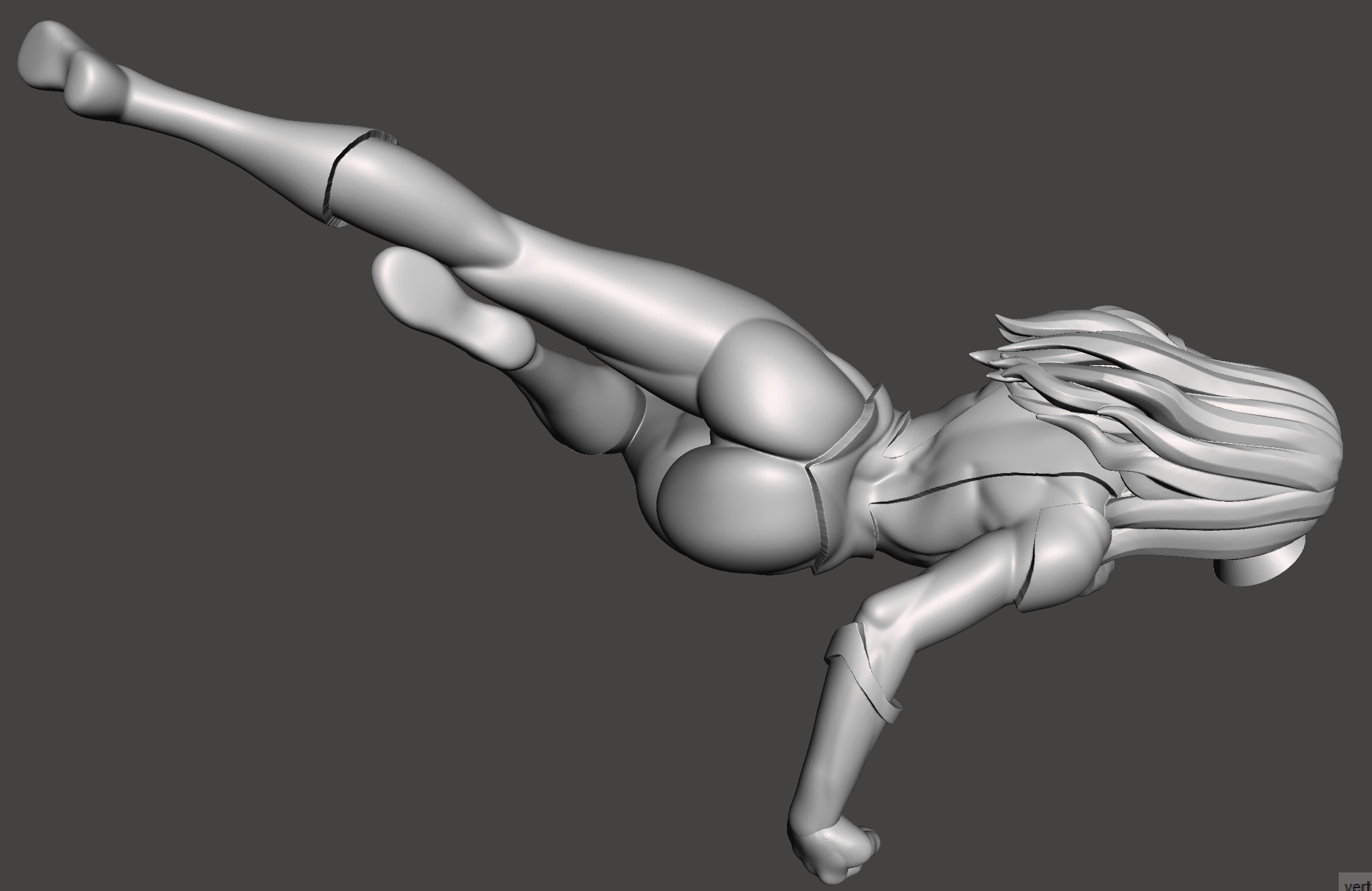 Jessica 3d model with base ready for 3d printing STL  3D print model_5