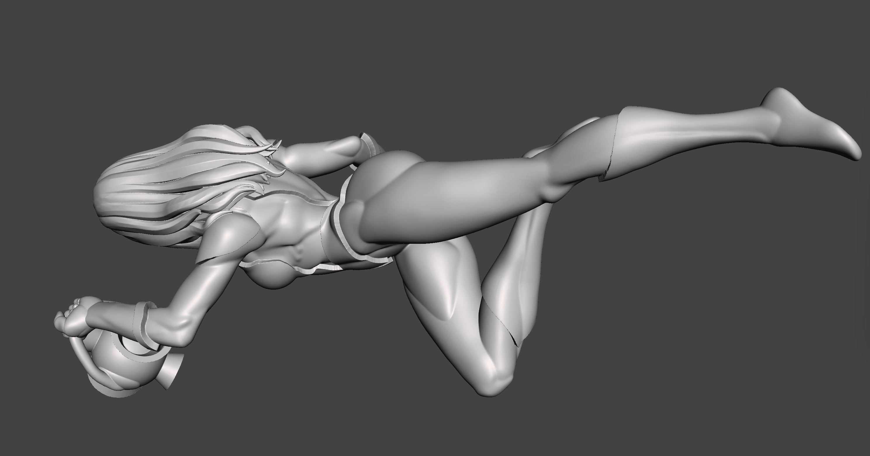 Jessica 3d model with base ready for 3d printing STL  3D print model_2