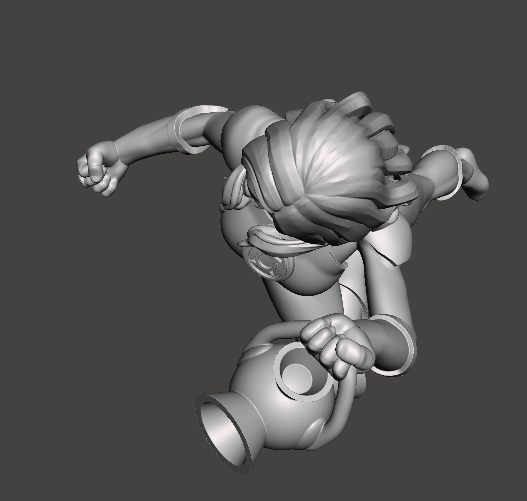 Jessica 3d model with base ready for 3d printing STL  3D print model_1