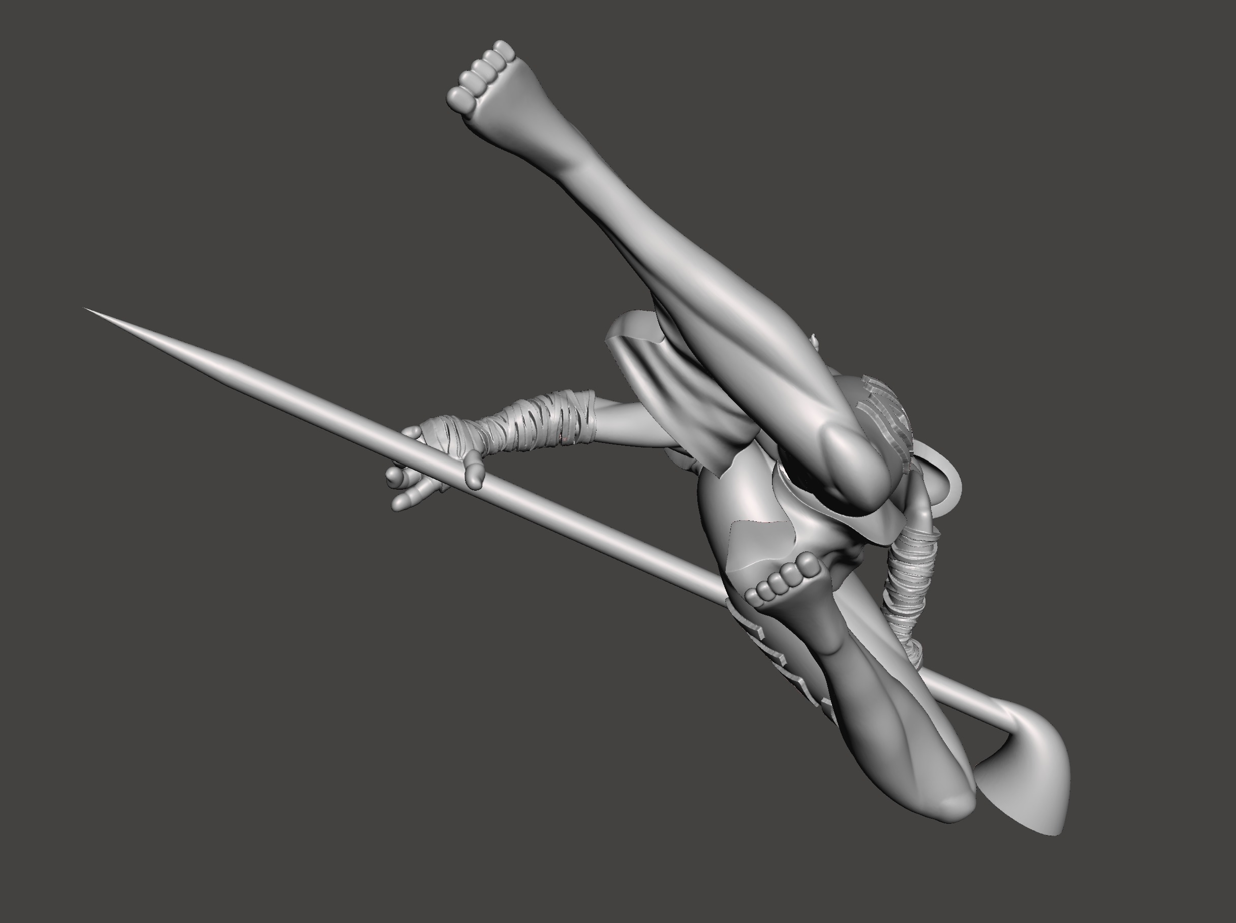 indigo 3d model with base ready for 3d printing STL  3D print model_8