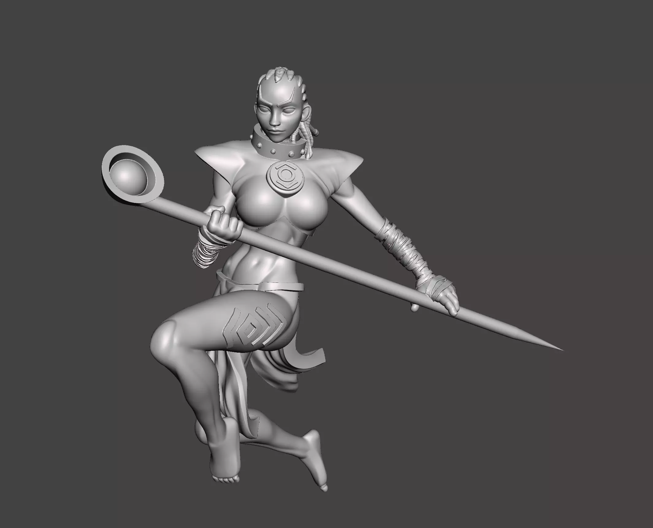 indigo 3d model with base ready for 3d printing STL  3D print model_0