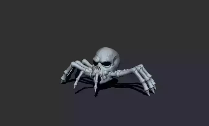 Halloween Skull Spider