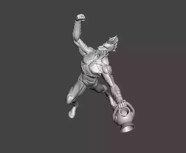 larfleeze 3d model with base ready for 3d printing STL 