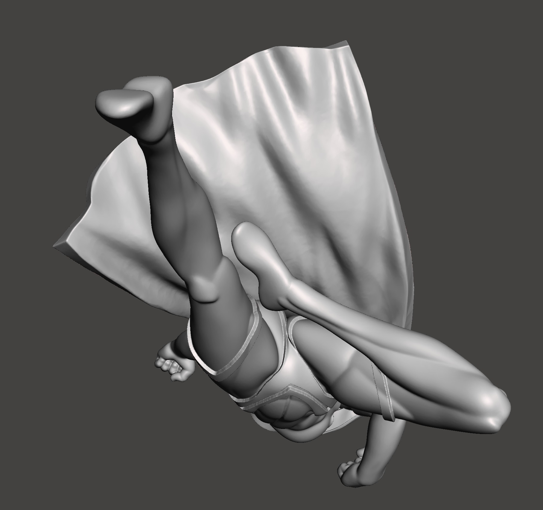 superwoman 3d model for 3d printing STL 3D print model_4