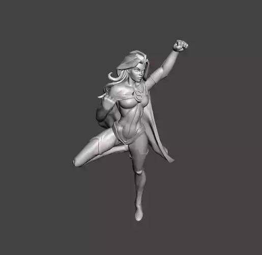 superwoman 3d model for 3d printing STL 