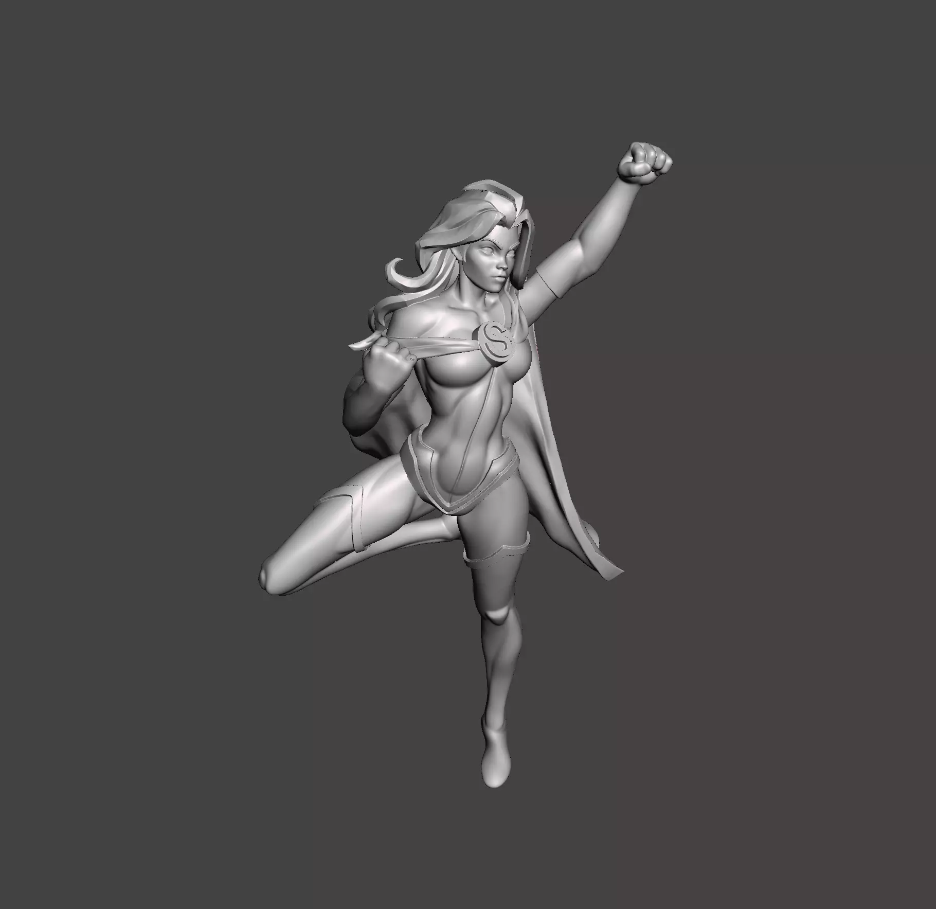 superwoman 3d model for 3d printing STL 3D print model_0
