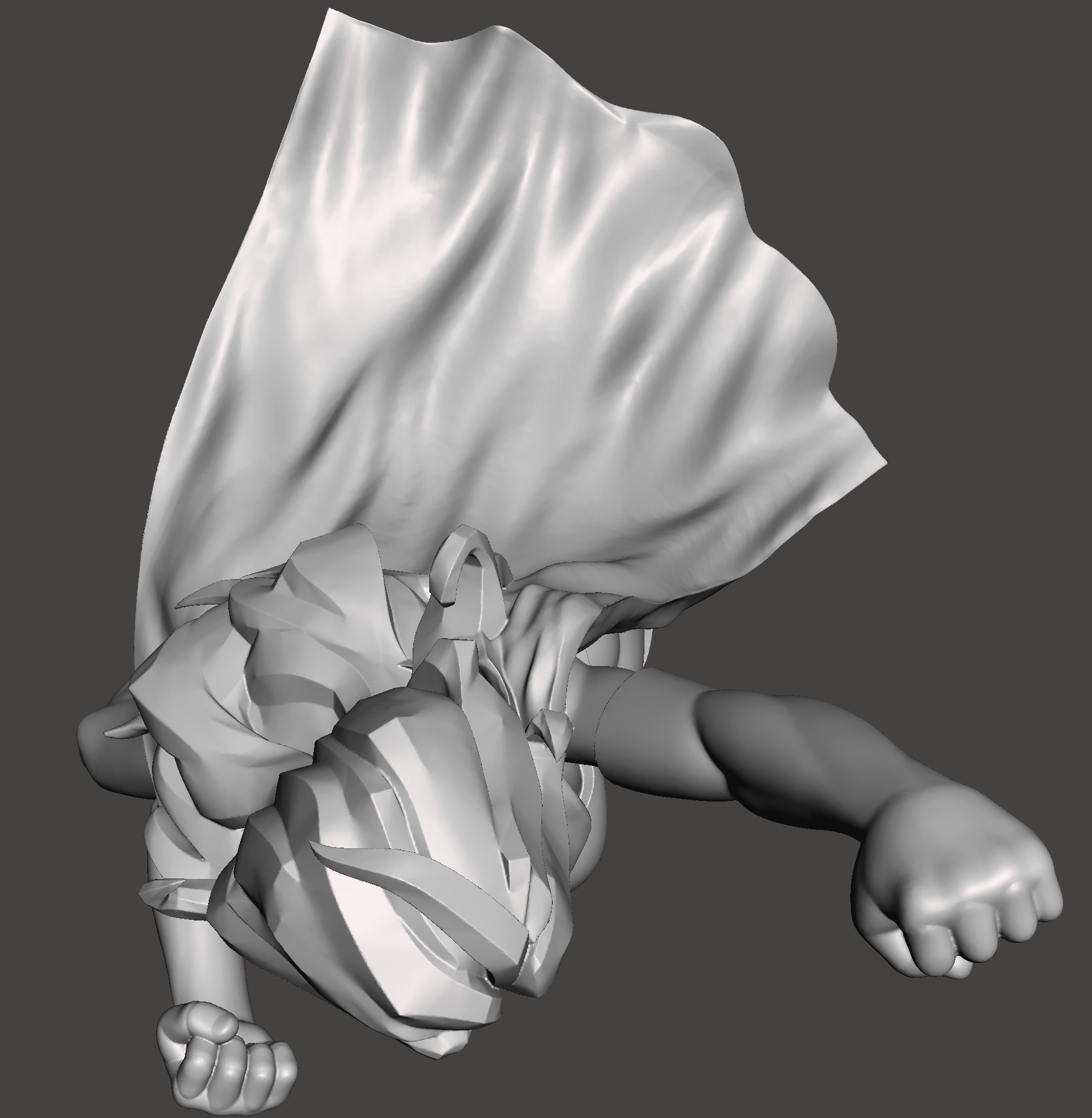 superwoman 3d model for 3d printing STL 3D print model_6