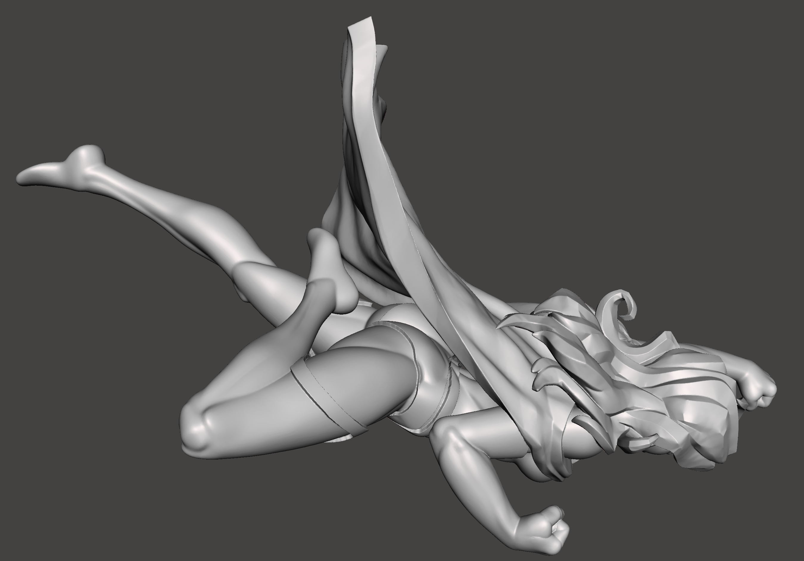 superwoman 3d model for 3d printing STL 3D print model_5