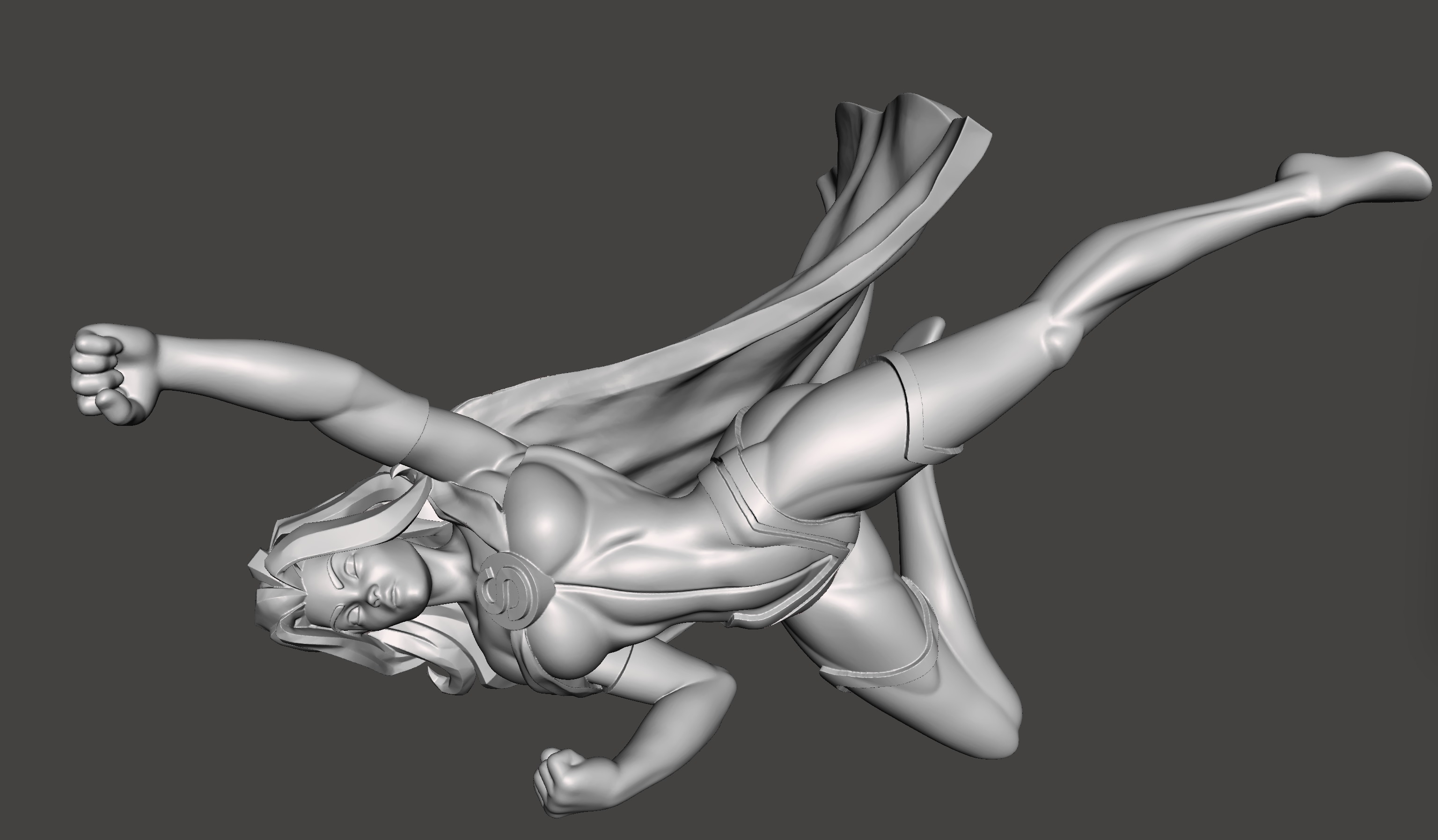 superwoman 3d model for 3d printing STL 3D print model_2