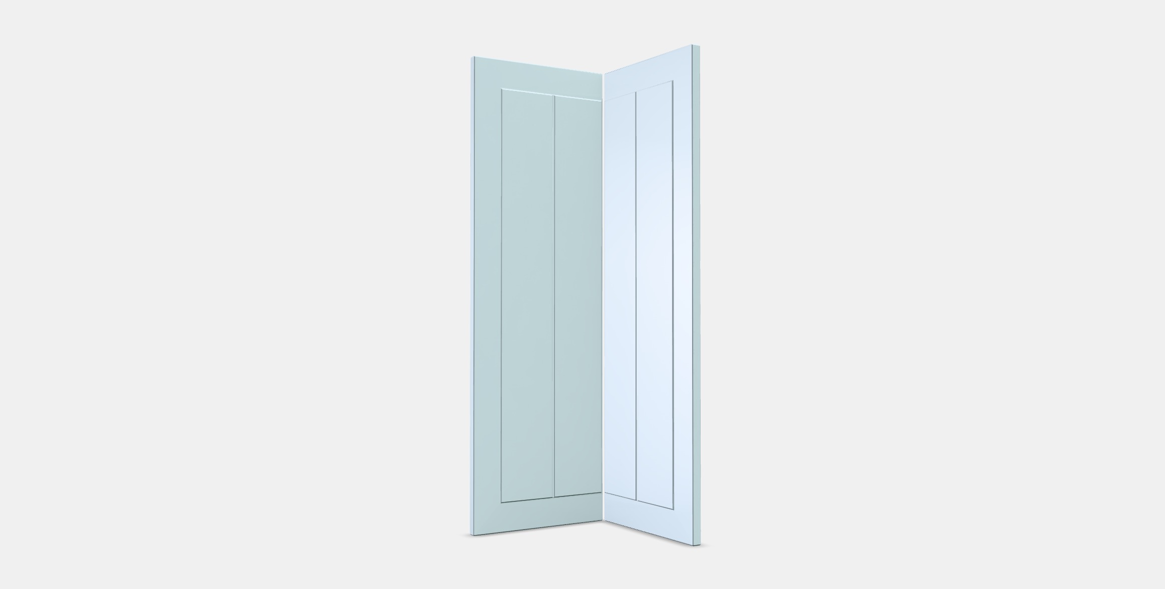 STENSUND 2-p door f corner base cabinet set 1 Low-poly 3D model_3