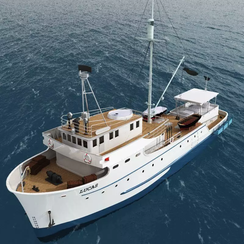 Tuna Clipper 3D Studio Max 3D model_0