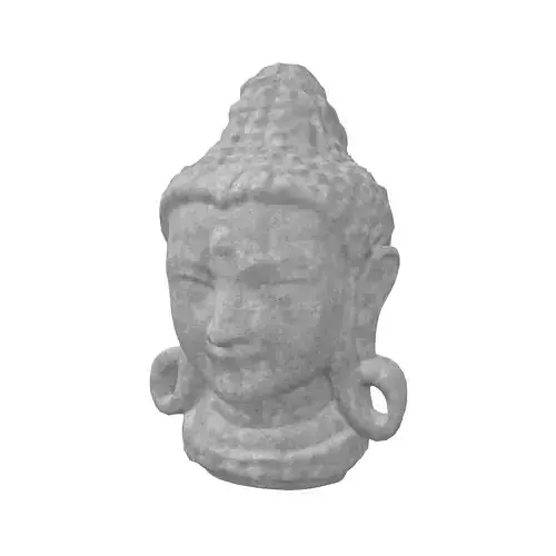 Bodhisattva Head v1 001 Low-poly 3D model