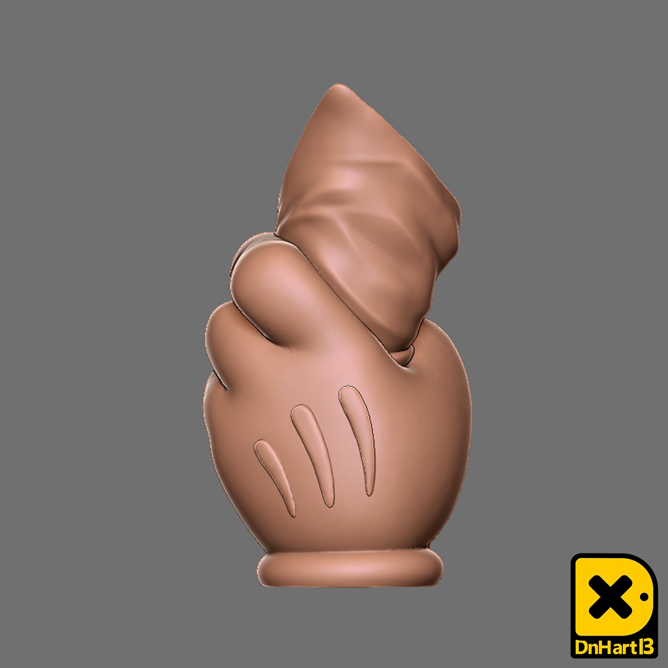 Hand vase 3D print model_3