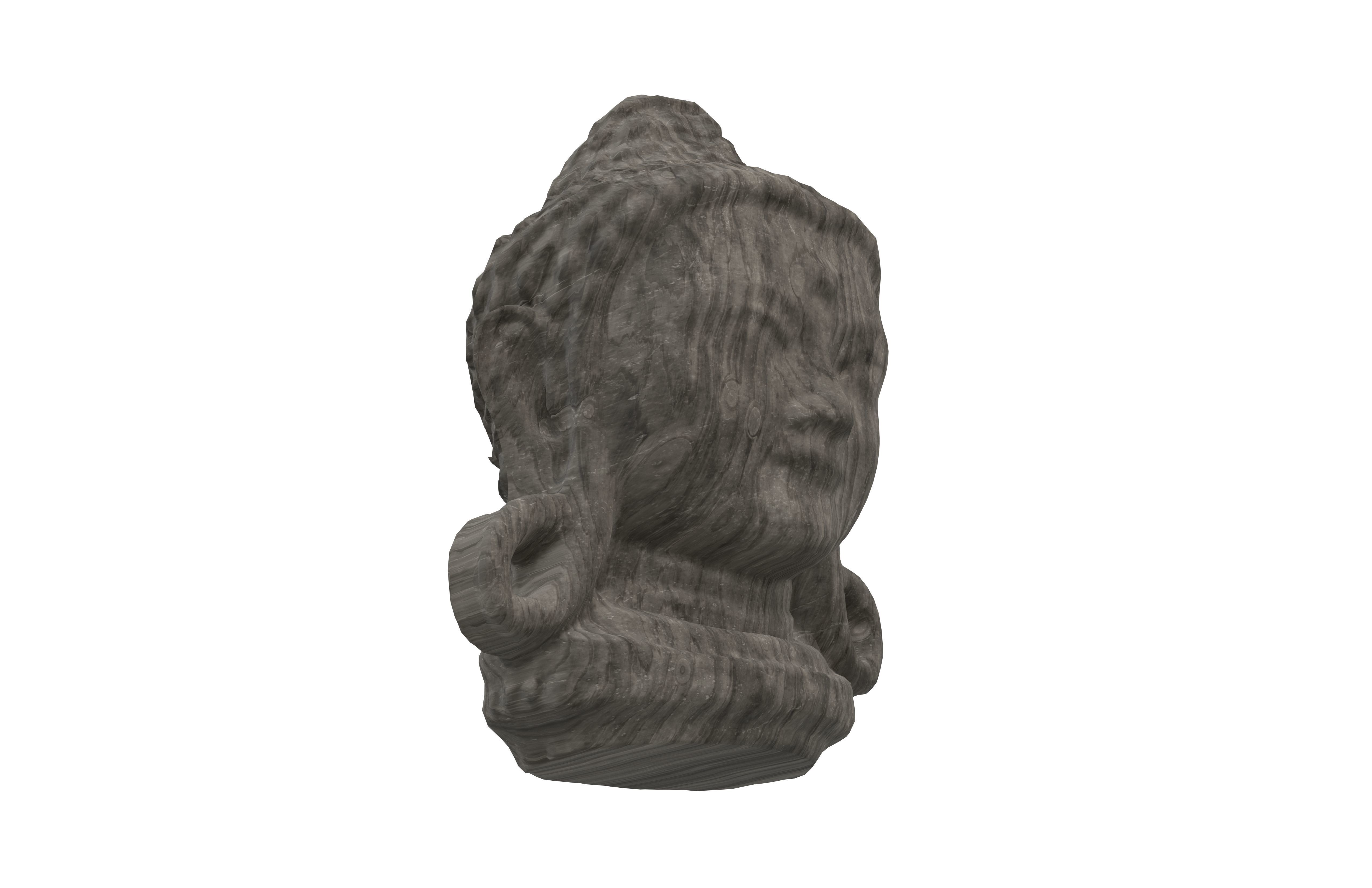 Bodhisattva Headn v1 002 Low-poly 3D model_3